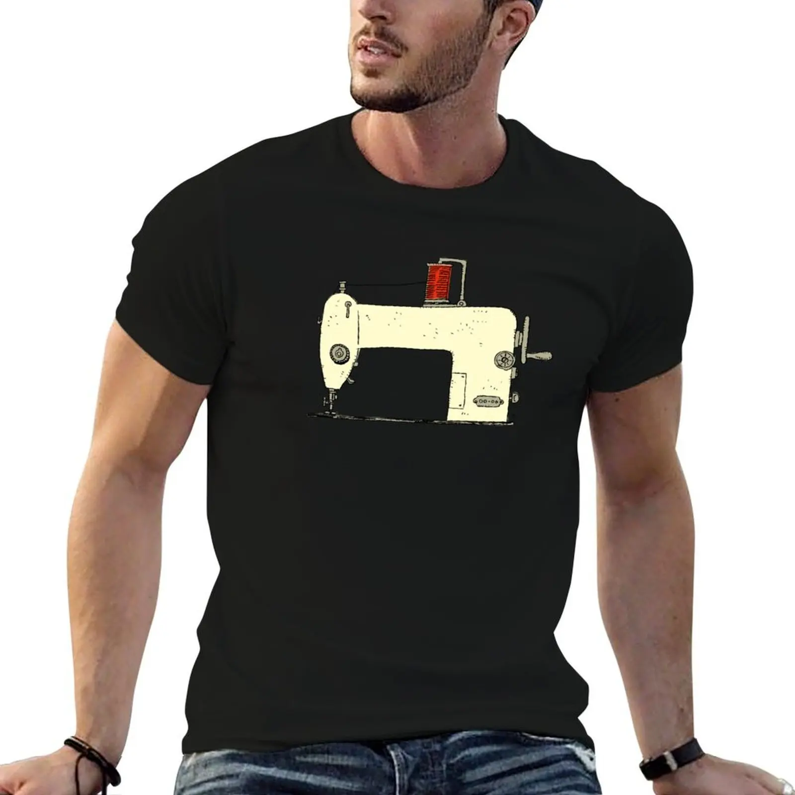 Sewing machine T-Shirt Blouse vintage clothes shirts men graphic