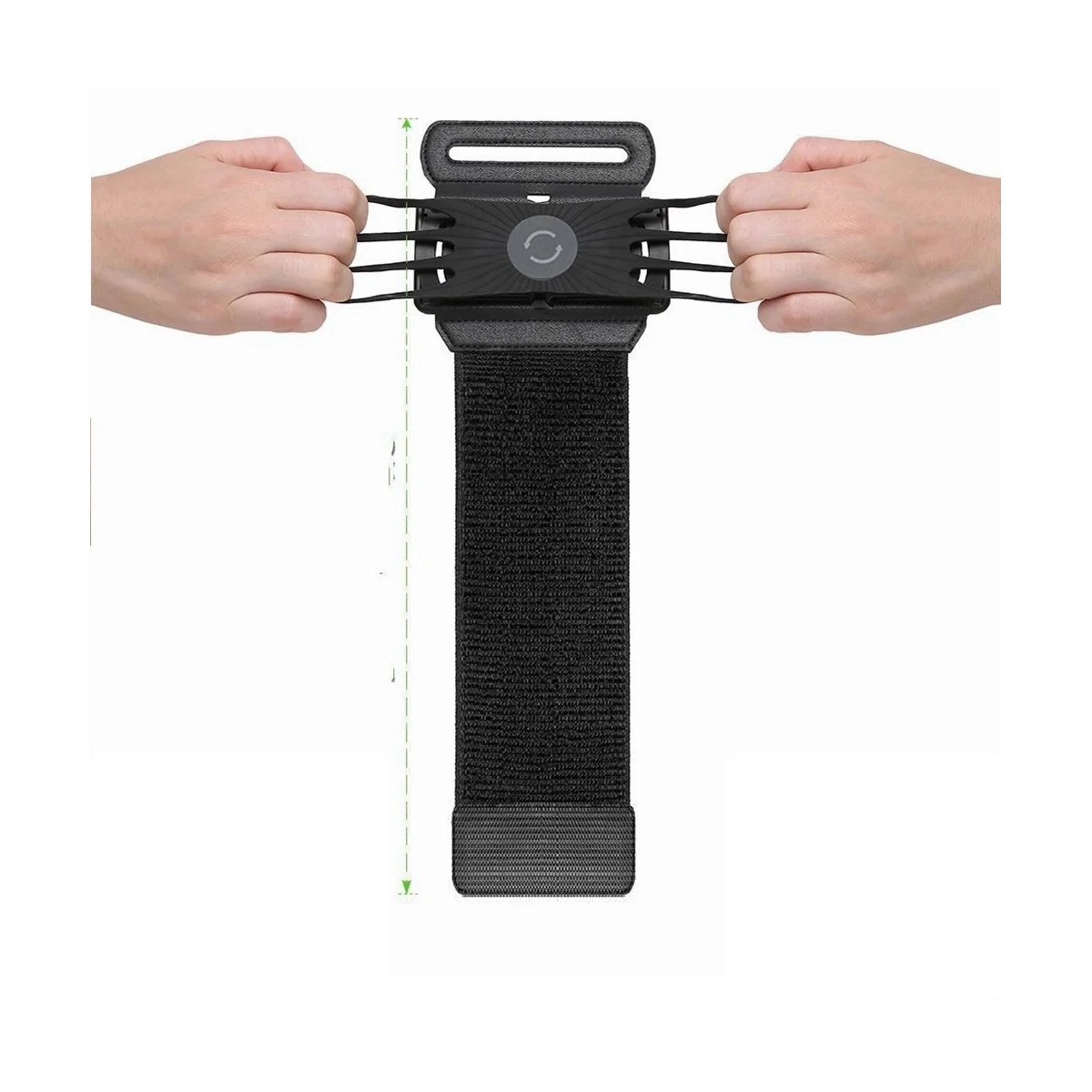 Bolsa de teléfono de muñeca para deportes al aire libre, brazalete de teléfono giratorio extraíble, muñequera para Fitness, correr, ciclismo