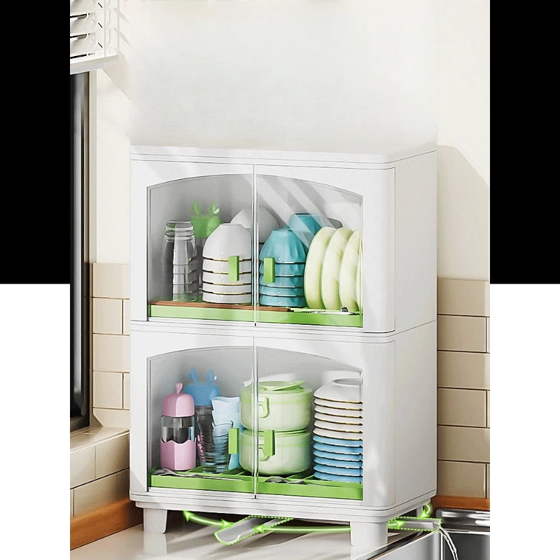 Kitchen dish rack, dish storage   countertop drain multi-functional bowl  , chopstick storage box, cupboard