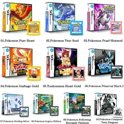 2024 scheda di gioco NDS nuova versione del gioco originale nero 2 eccellente argento Pokemon R4 versione usa inglese 3DS DS