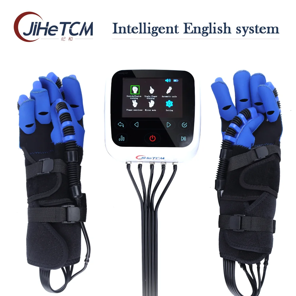 Rehabilitation Robot Gloves Hand Stroke Recovery Equipment with Five Workout Modes Finger Training Stroke Hemiplegia Hand Injury