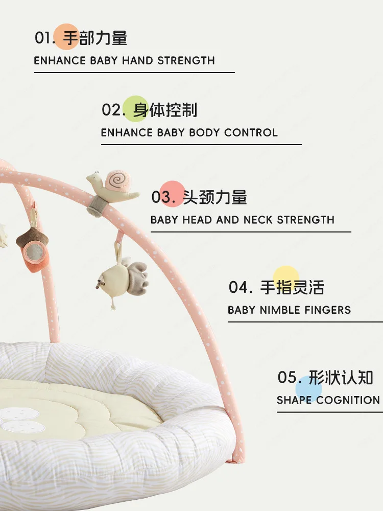 Baby Fitness Rack Baby Montessori Early Education Multifunctional Climbing Mat Newborn 0-1 Year Old Meeting Gift