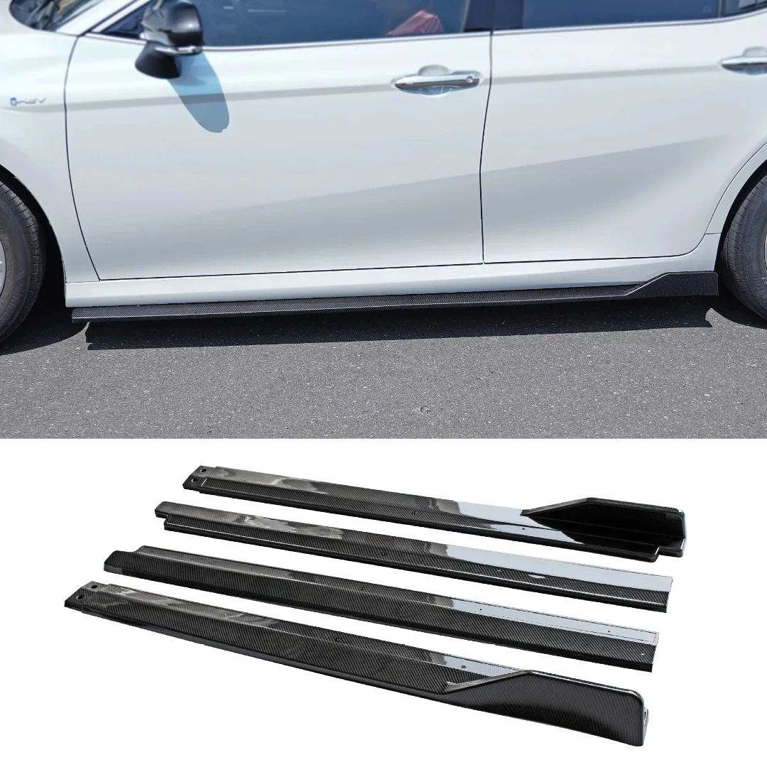 Winglet Wing Side Skirts Splitter Diffuser Lip Carbon Fiber Look Accessories Decoration For Toyota Camry 9th Gen 2024 2025 2026