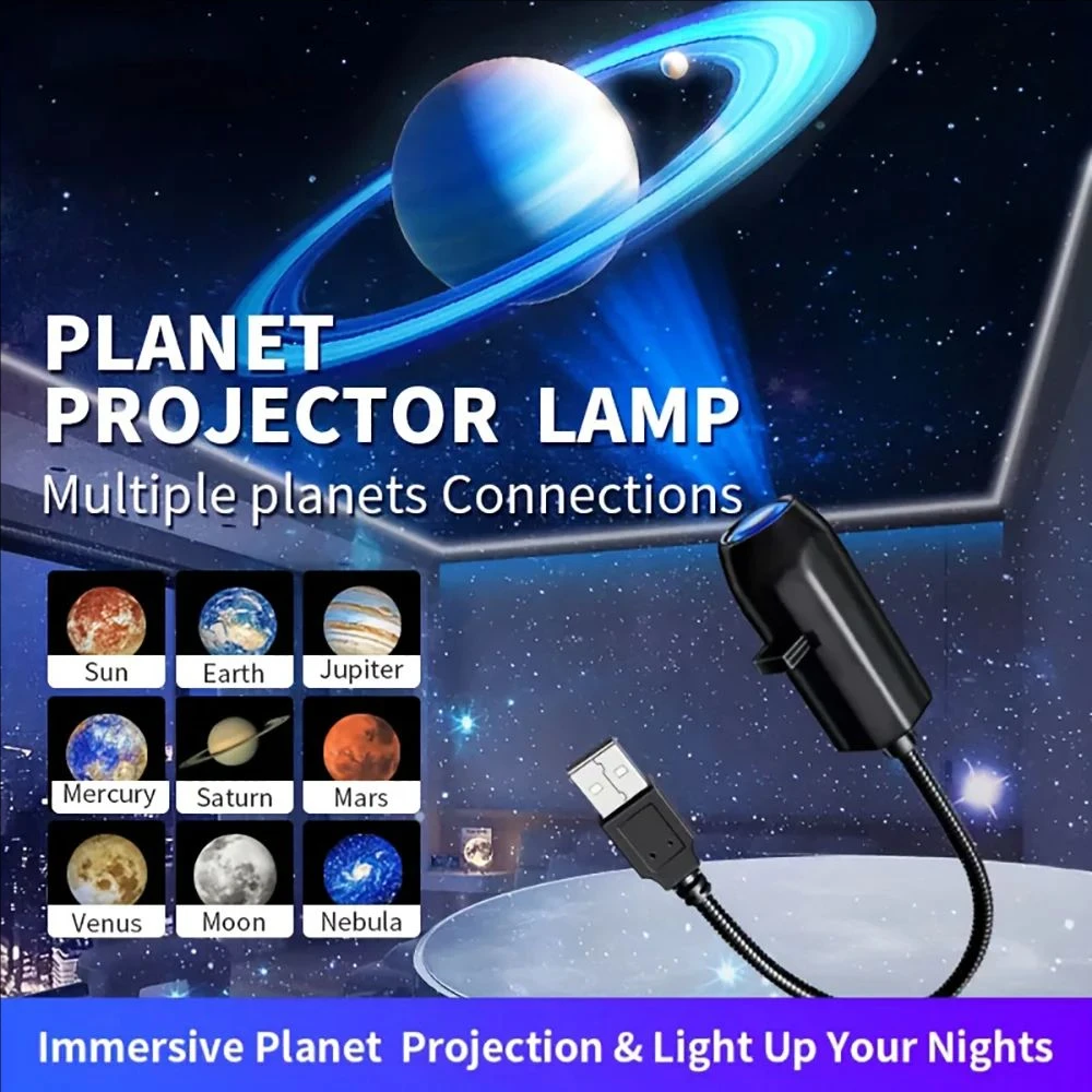 USB Starry Star Light Moon Lamp Car Interior Ambient Light Romantic Projection Light Party Bedroom Creative Night Light