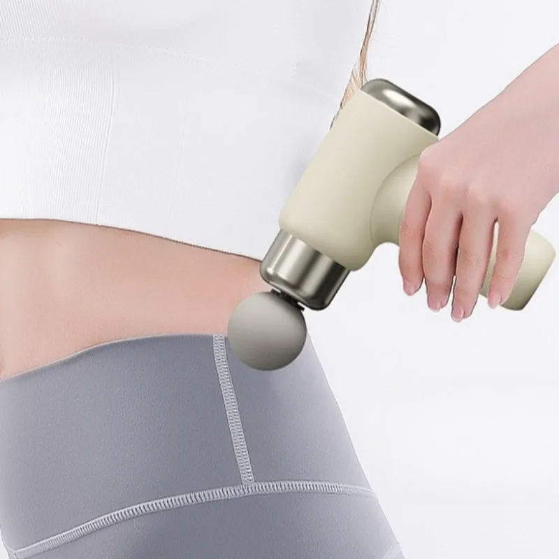 Girls Mini Fascia Gun Professional Relaxation Neck Adjustable Electric Fully Automatic Fascia Gun Fitness Equipment Accessories