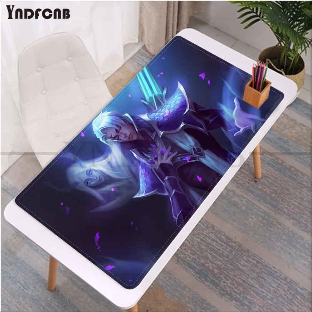 Imagem -06 - Borracha Gaming Mouse Pad para Gamer Durável Desktop Mousepad Lol Aphelios Tamanho Novo