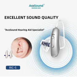 12 Channels AcoSound RIC-S Digital Hearing Aids For Deafness Invisible Cellphone Sound Amplifier Earphone For Elder Dropshipping