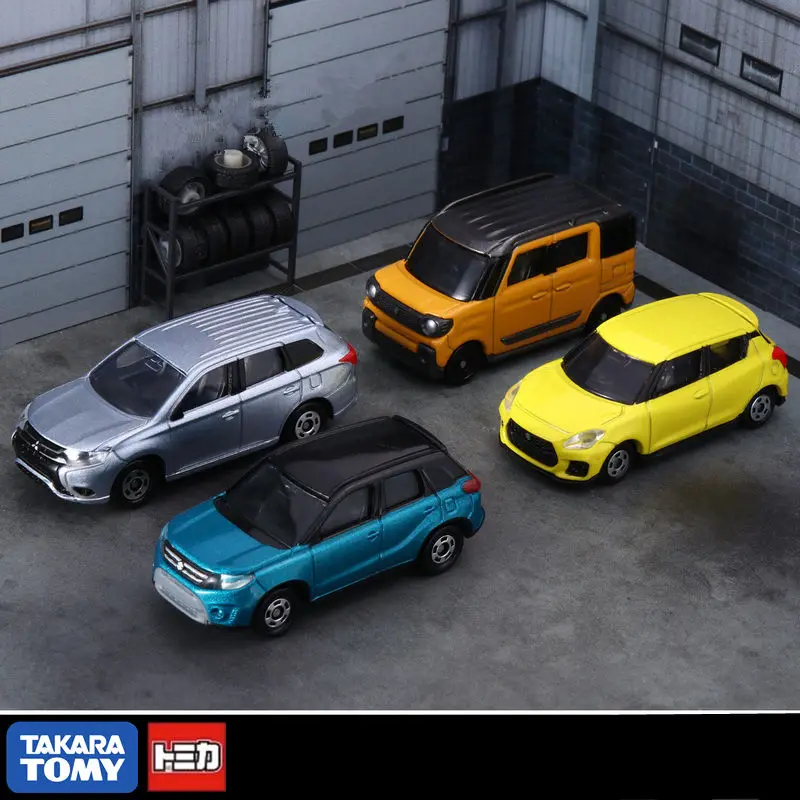 Takara TOMY SUZUKI SPACIA SWIFT JIMNY MITSUBISHI OUTLANDER Alloy Car Model Diecast Toy Vehicles Model Miniature Scale Kids Gifts