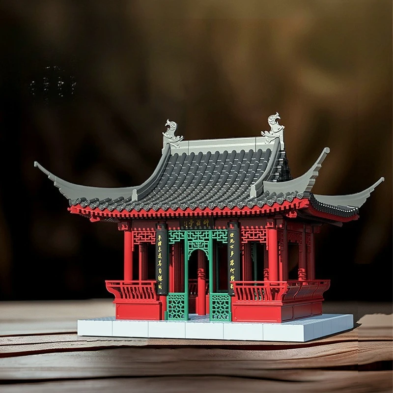 

Shabby room mortise and tenon building block Sifang Hall Guochao Yizhi ancient building