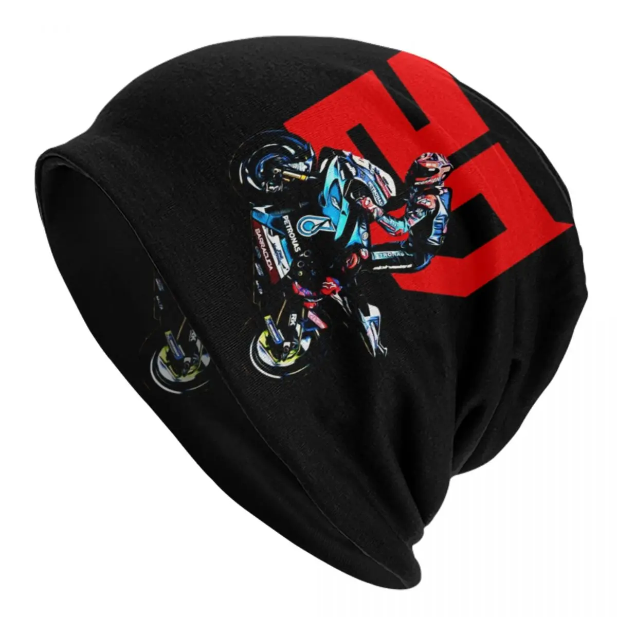 Fabio Quartararo El Diablo 20 Beanie Cap Winter Warm Bonnet Homme Knitted Hat Outdoor Ski Motorcycle Rider Skullies Beanies Cap