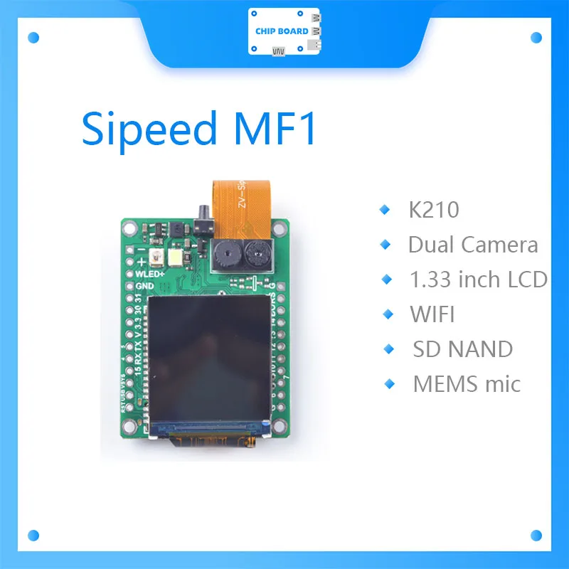 Sipeed MF1 AI & IoT module with K210 chip enables offline real-time face recognition