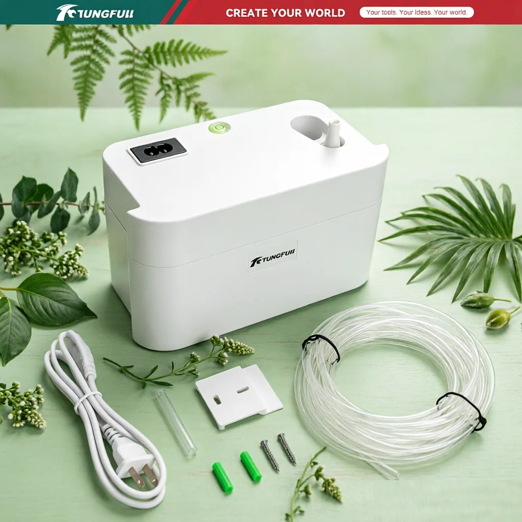 TUNGFULL Air Conditioner Drain Pump Silent Automatic Condensate Pump High Lift for Home Split Central AC External Water Pump Kit