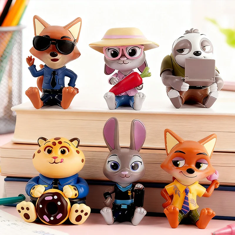 

Горячая серия Disney Zootopia 2, хорошая сидячая слепая коробка, фигурки, милые фигурки Джудит, Ник Флэш Финник, настольные украшения, детские игрушки, подарки
