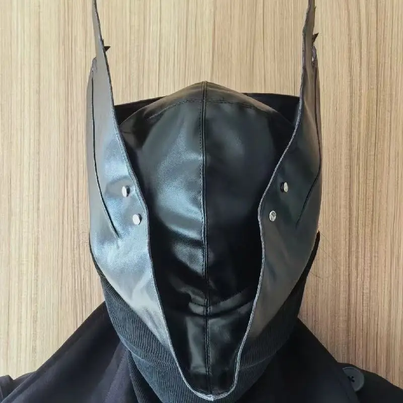 Blood Source Old Hunter Hat Cosplay PU Leather Prop Costume Accessory Black Soul Ring Assassin Ninja Hat Holloween For Man Women