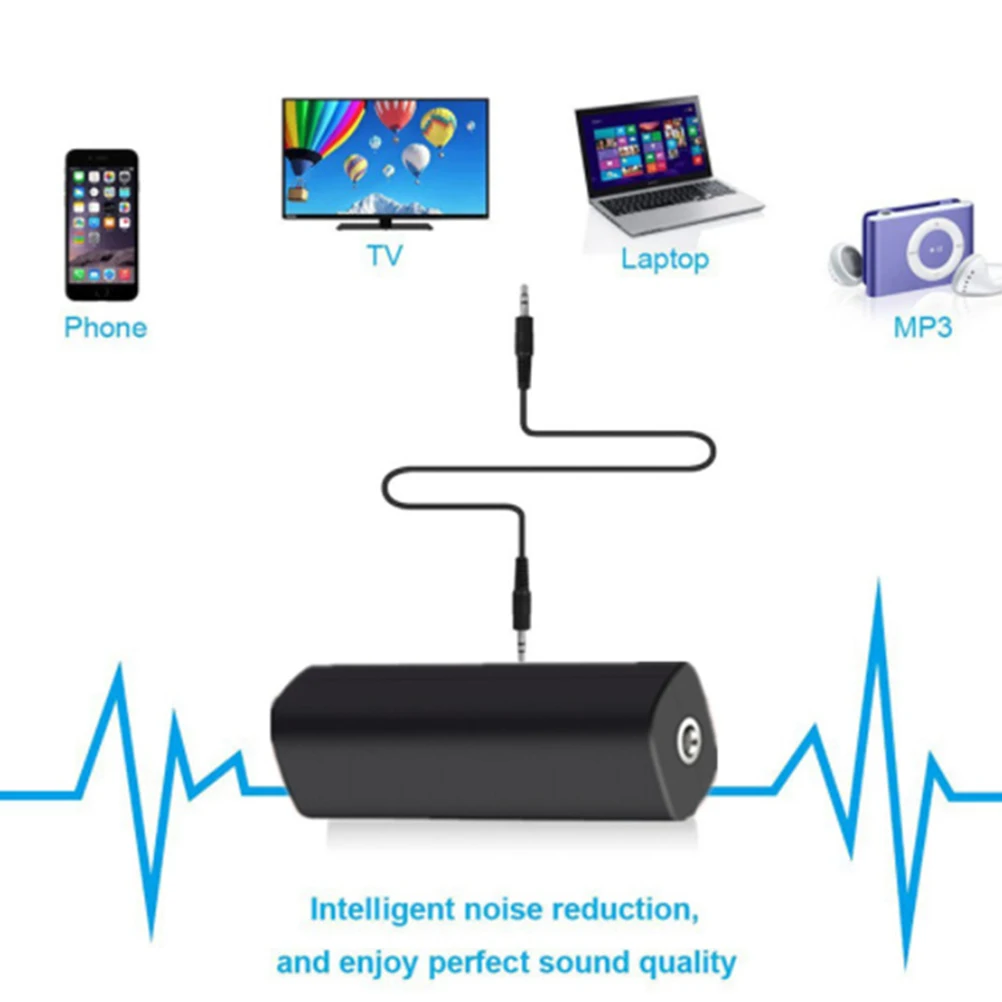 

Noise Isolator 3.5Mm Car Audio Speaker Filter Voice Frequency Noise Reduction Device Hearing Protection For Black