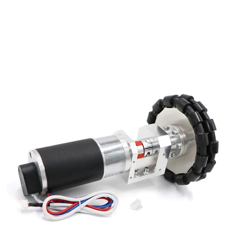 24v100w 1:18 500pprMD60 planetary gear motor GMR encoder chassis wheel set