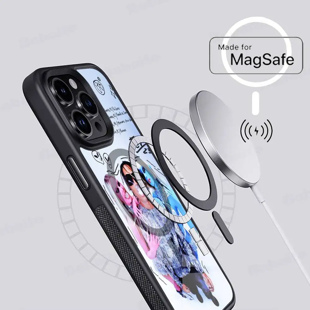 Rapero Matue 333 para IPhone 17 Air 16 E 15 14 13 12 11 Pro Max Plus PC Shock TPU cubierta Magsafe teléfono