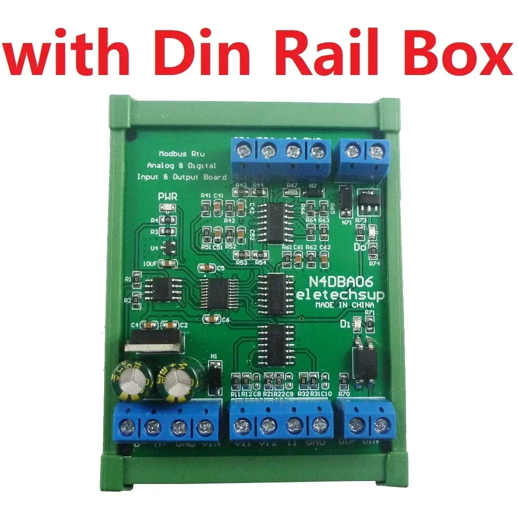 

8CH 0-5V 0-10V 4-20MA Voltage Current Signal Generator Detector RS485 to ADC DAC Converter Modbus RTU IO Module