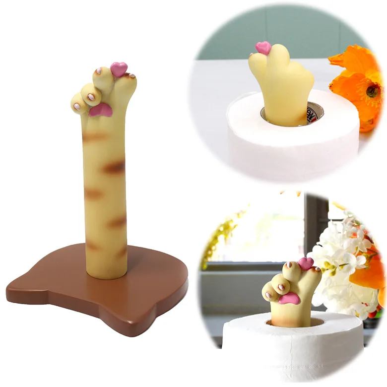 

Handmade Heart Cat Paw Paper Holder - Cute Desk Organizer for Home & Office