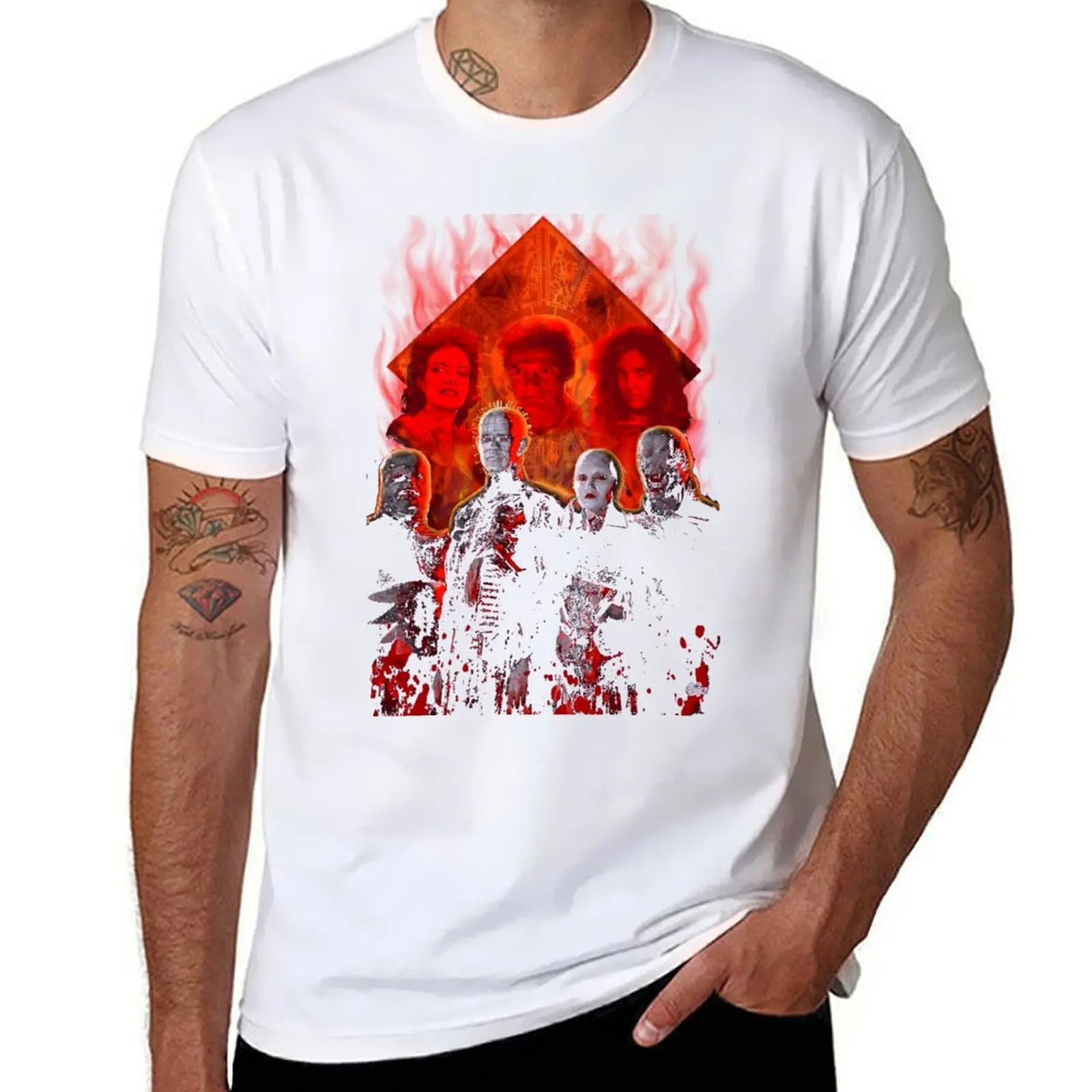 

Hellraiser Cenobites T-Shirt anime t shirts oversize t shirt man plain T-Shirt