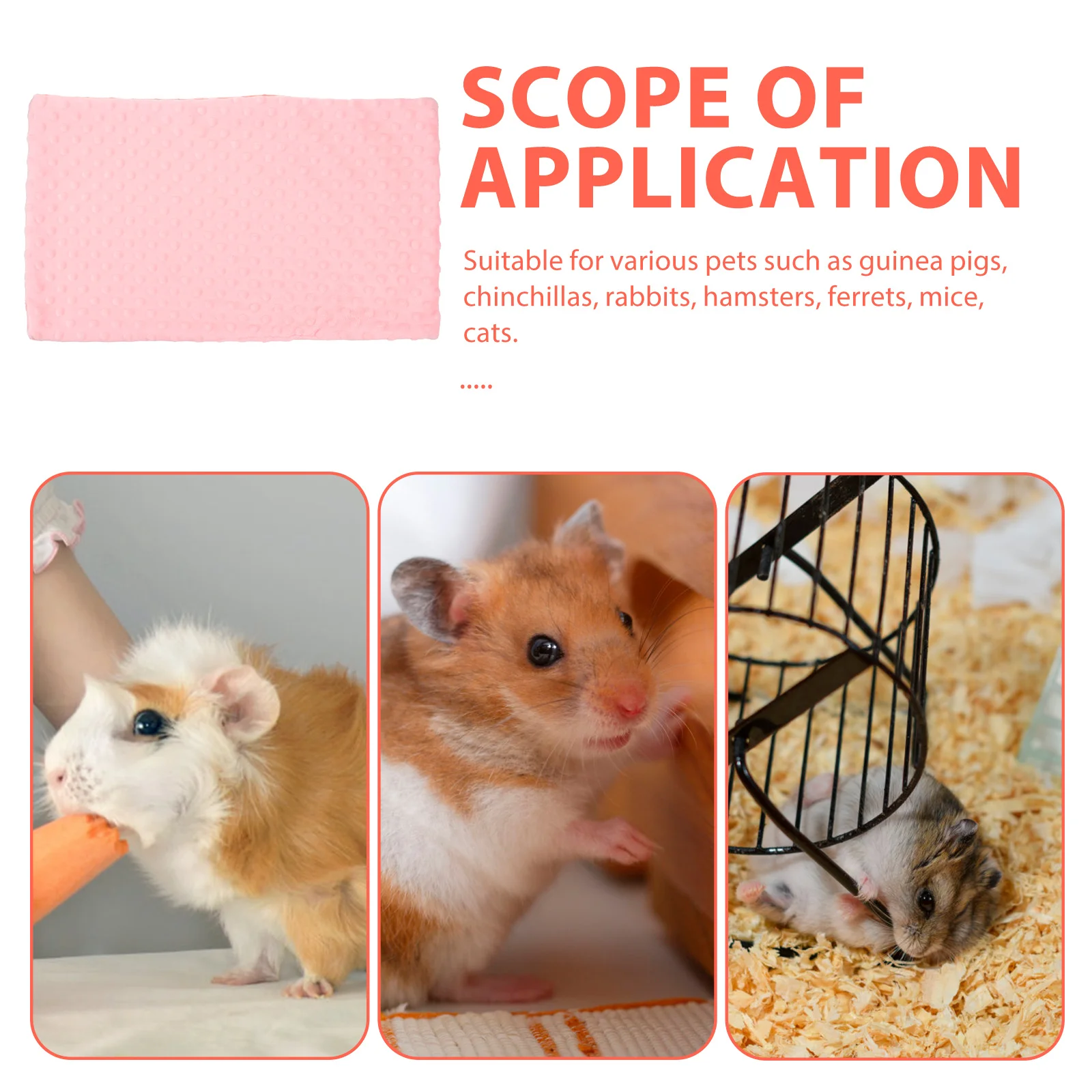 

Guinea Pig Blanket Soft Breathable Small Animal Bedding Mat Warm Comfortable Durable Pet Towel Cage Liner Guinea Pig Blanket