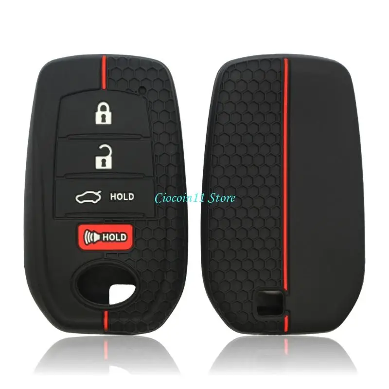 Y1UB Shock absorbers Silicone Deceive Case With 4 Button Function For Car Keys