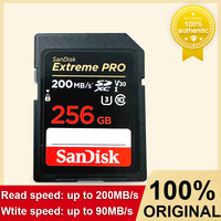 SanDisk Extreme PRO Memory Card SD card 64GB 512GB 128GB 256gb 32gb Memory Card U3 4k High Speed Class 10 170MB/s V30 for camera