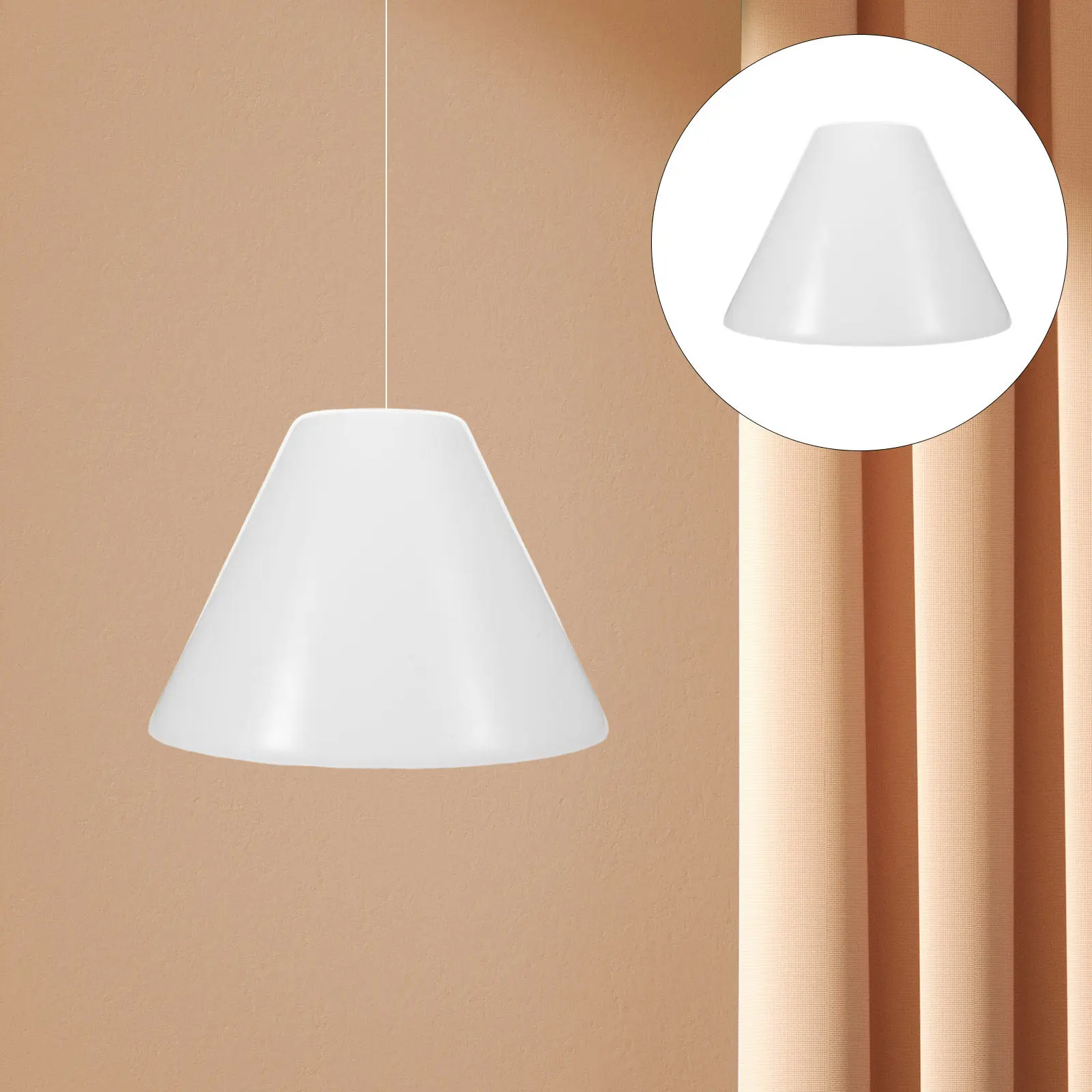 

Red White Glass Vintage Lampshade Small Replacement for Table Lamps Pendant Light Fixture Retro 6.48x4.52x4.52in