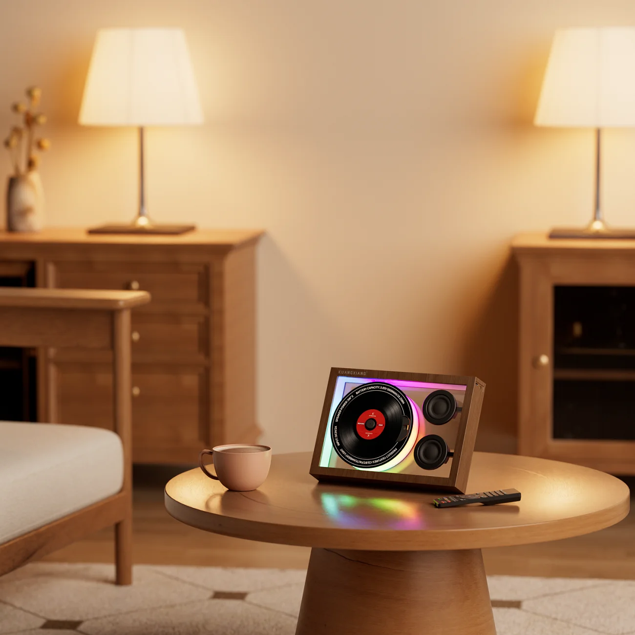 Home Latest Music Photo Frame Portable CD Player Music Disc Speaker CD Player In Frame With FM Radio, TF Card, Hands-free Call