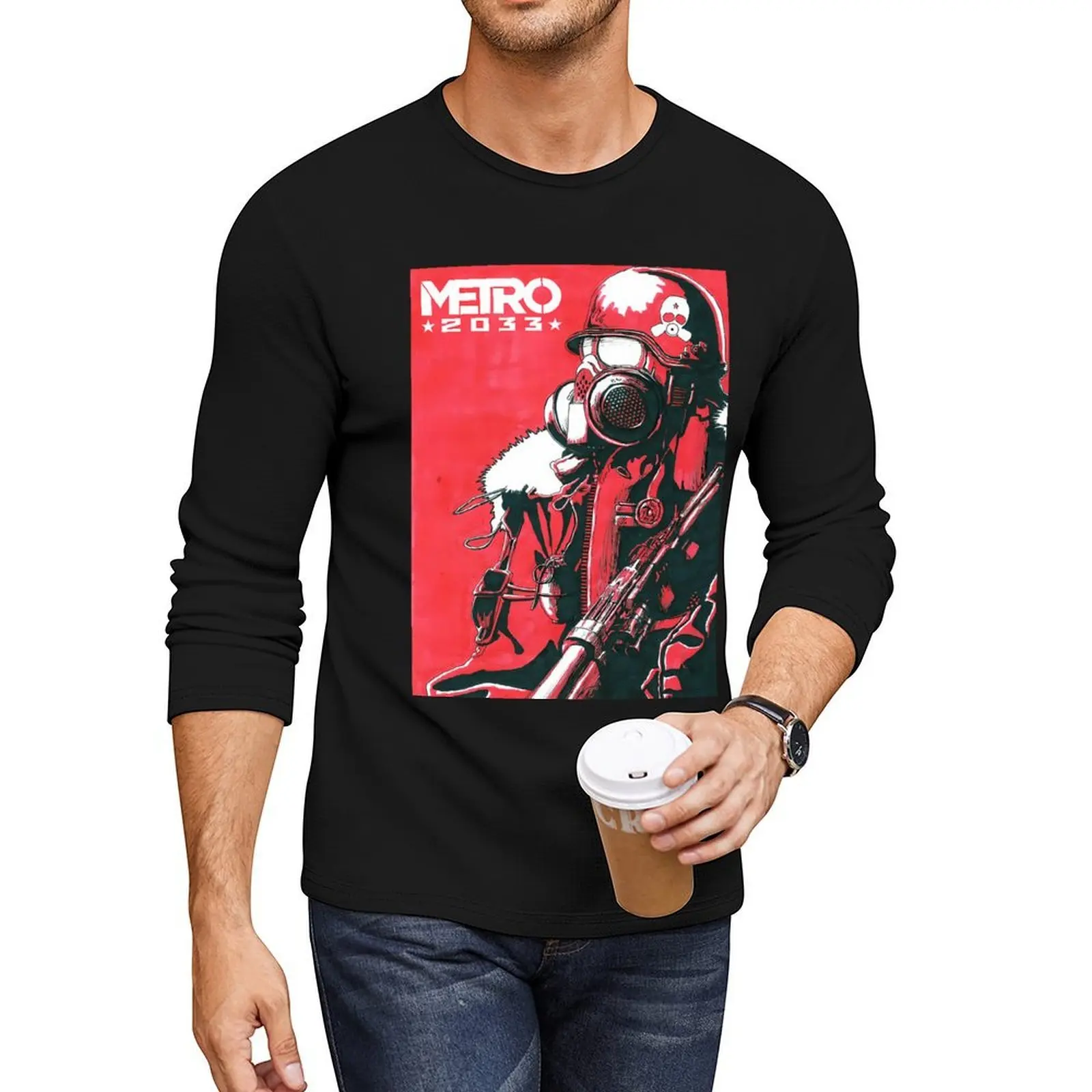 

Metro 2033 Long T-Shirt plus size tops Tee shirt custom t shirt funny t shirts oversized t shirts for men