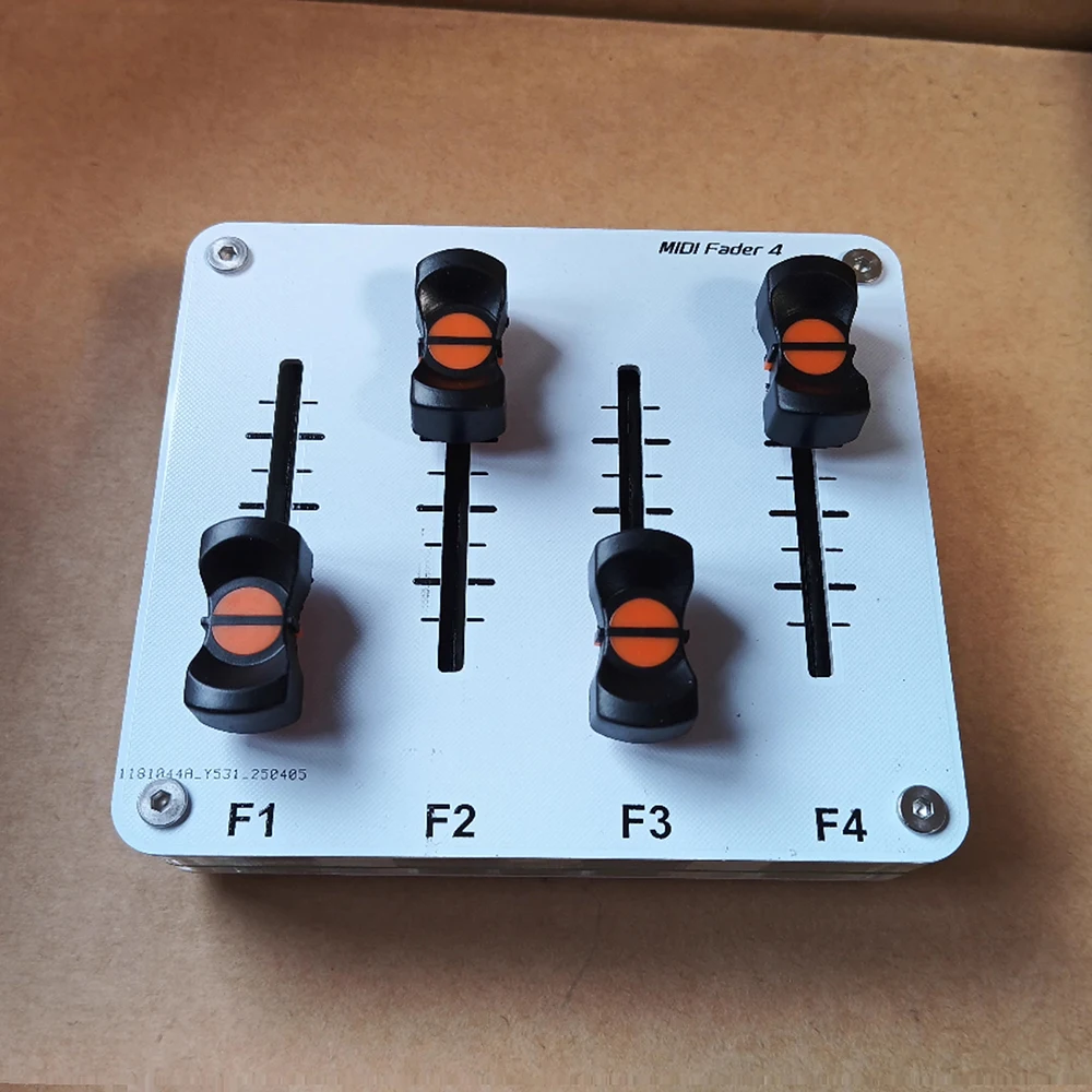 4-Kanal 42 mm MIDI-Fader, individuelle CC-Steuerung mit USB-Schnittstelle für Musik-DAW-Software