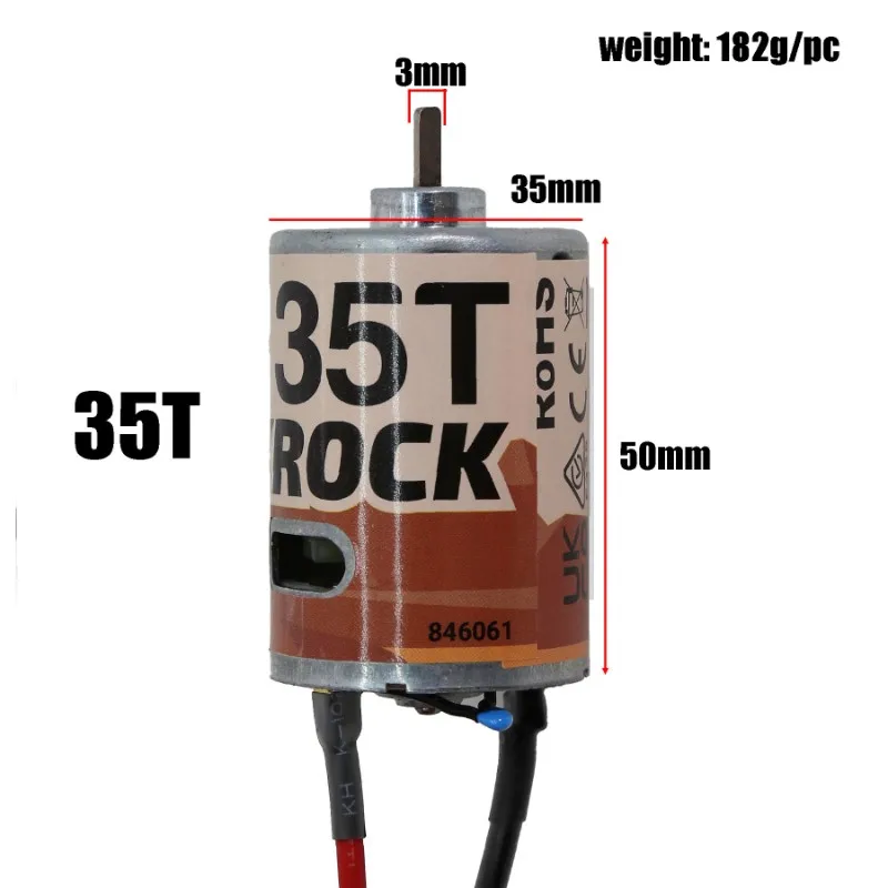 

Climbing Car Upgrade Parts 35T Motor For AXIAL 1/10 SCX10 III COYOTE- High Torque Metal Motor Accessory