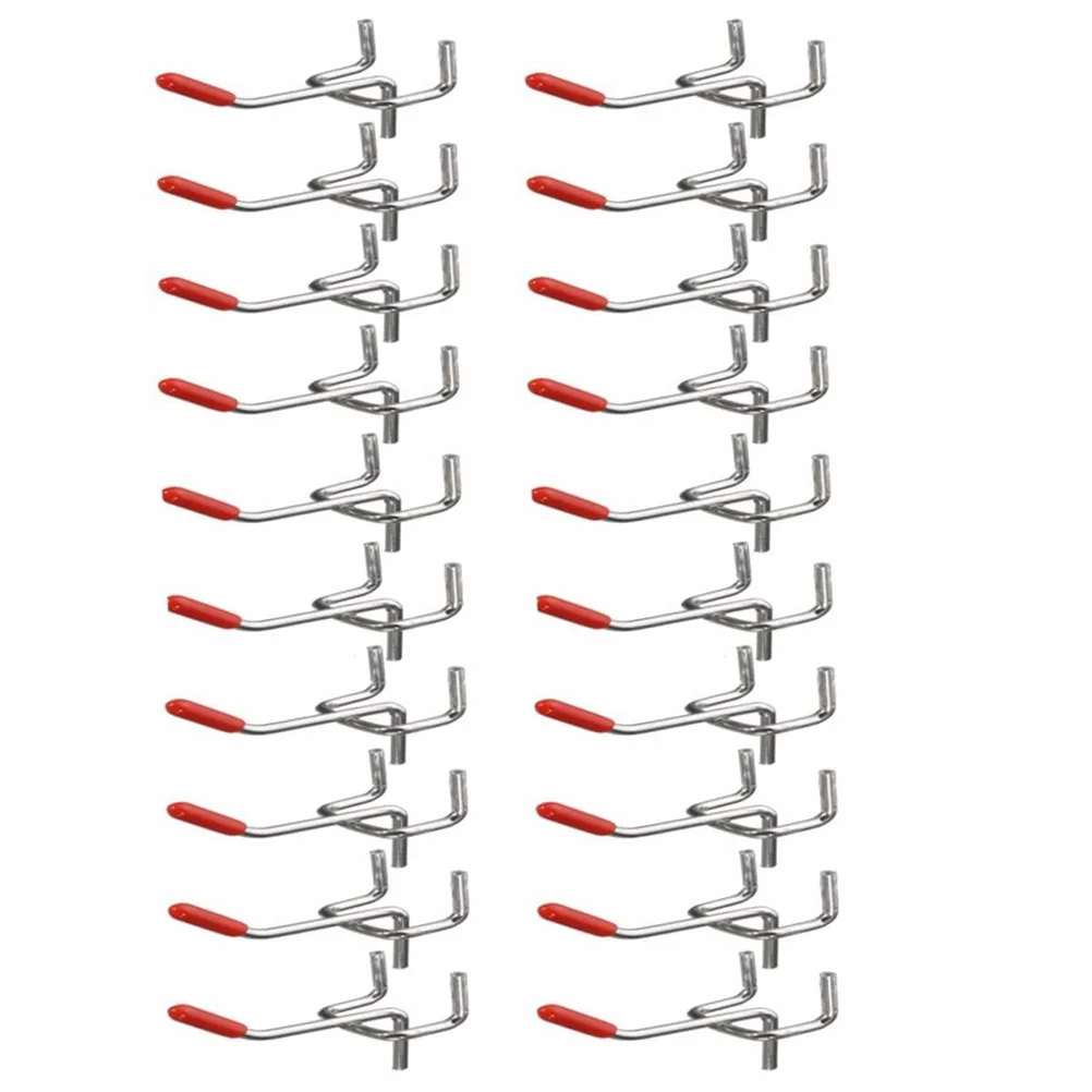 

25 Pcs Iron Hooks Black Metal Cabinet Storage Shelf Rack Supermarket Pegboard Display Tools Durability Smooth Non