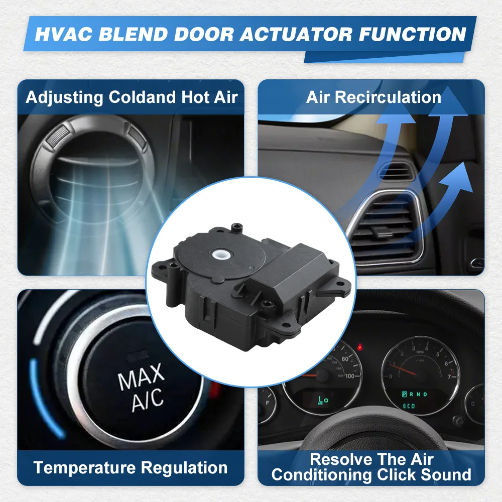 

7-контактный привод двери воздушной смеси обогревателя кондиционера HVAC для Honda Civic 2006-2011 79140-SNA-A01 79140SNAA01 604-879 604879