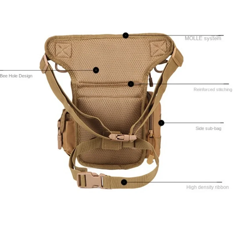 Men Waterproof Waist Bag Military Hunting Pocket Tactical Leg Bag Multifunction Travel Package Women Outdoor Fishing Accessories