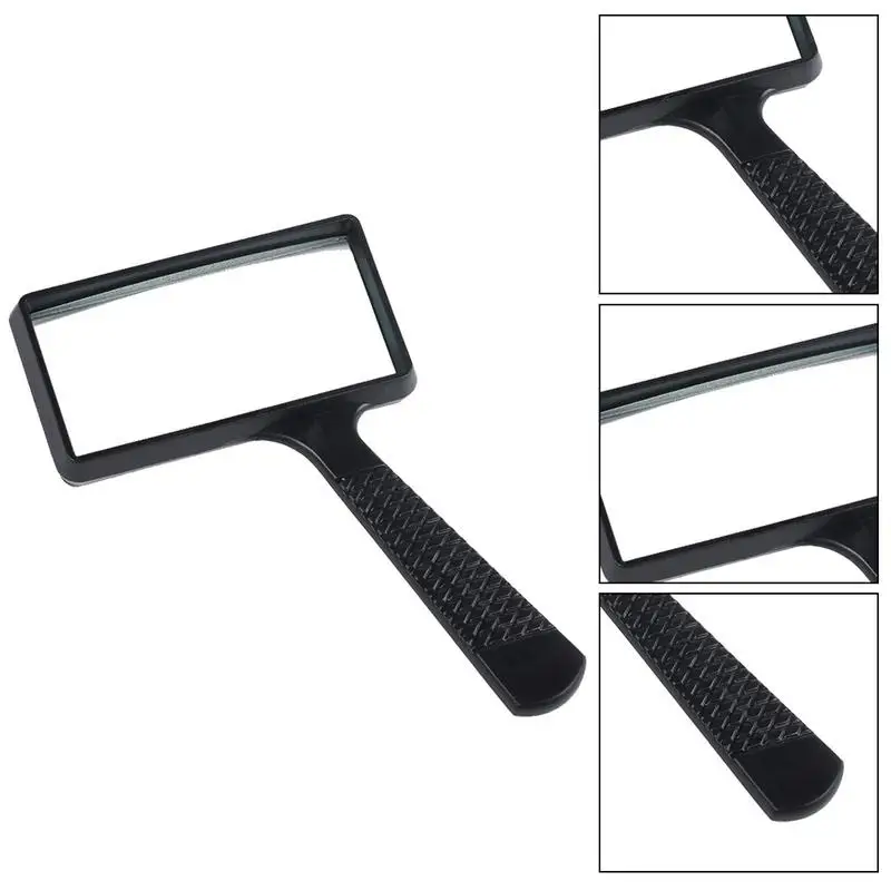 Rectangle Magnifier 3X Small Magnifier Portable Reading Magnifier Science Tool For Repair Low Visions Seniors Reading