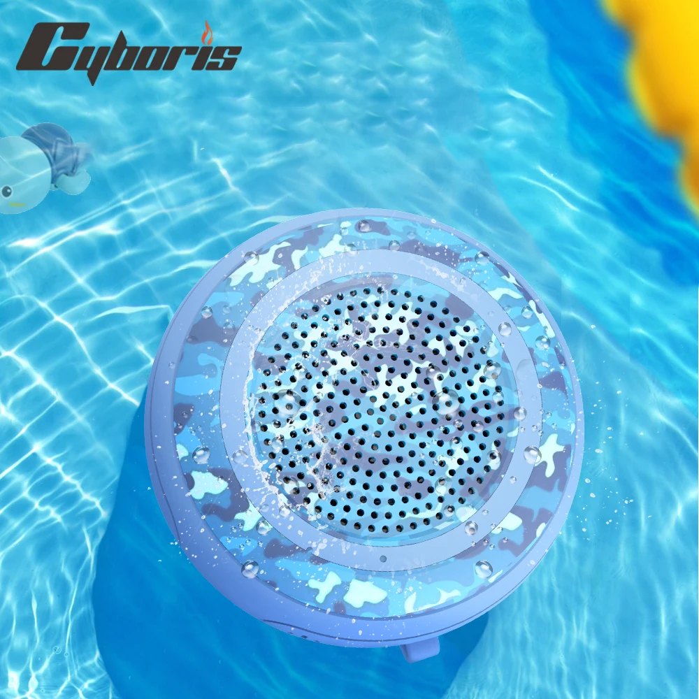 CyborisT101 5W Swimming Pool Floating Speaker TWS Wireless Bluetooth Speakers Waterproof Sound amplifier stereo with Mic/TF Card