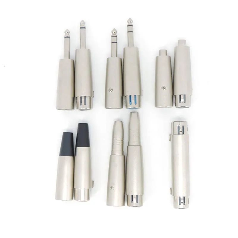 오디오 금속 마이크, 3 핀 XLR 남성 여성, 1/4 인치 6.35mm 6.5 마이크 모노 RCA 남성 여성 스테레오 변환 컨버터 어댑터, L1