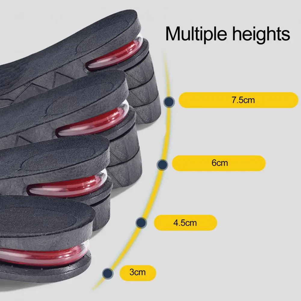 Increase Height Insoles Eco-friendly Multi-layer Air Cushion Insoles for Women Men Boost Height with Pads Booster for Height