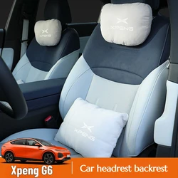 Fit For Xpeng G6 G9 P5 P7 G3 X7 Car Headrest Neck Protector Lumbar Support Suede Cotton Seat Pillow