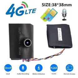 Camhi 광각 CCTV 미니 3G 4G 비밀 IP 카메라 모듈, 무선 보안 4G SIM 카드, 비디오 감시 Onvif P2P, 1080P 1920P