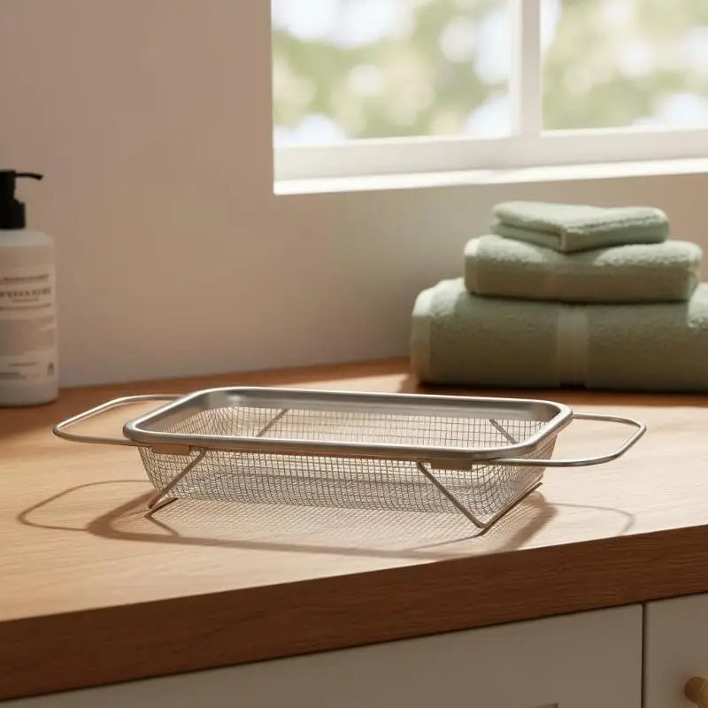 Stainless Steel Manual Cat Litter Sifter Scooper Square Fine Mesh Filter Screen For Cat Litter Cleaning Pet Household Supplies