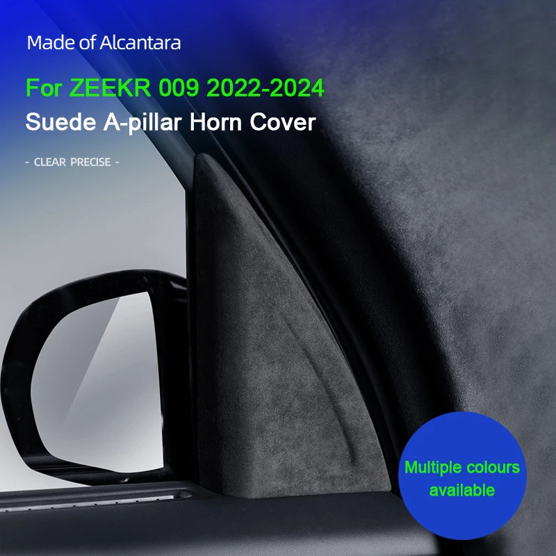

Для Zeekr 009 2022 2023 2024 A-lcantara супер замша A-стойка треугольная решетка динамика звуковая крышка аудио аксессуары для салона автомобиля