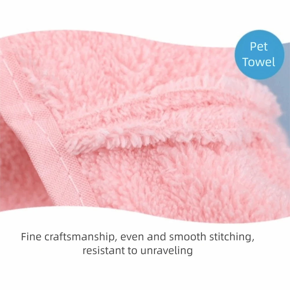 

1 Pair Double Sided Pet Bath Gloves Quick Drying Absorbent Dogs Paw Towel Hangable Pet Grooming Glove for Cats and Dogs