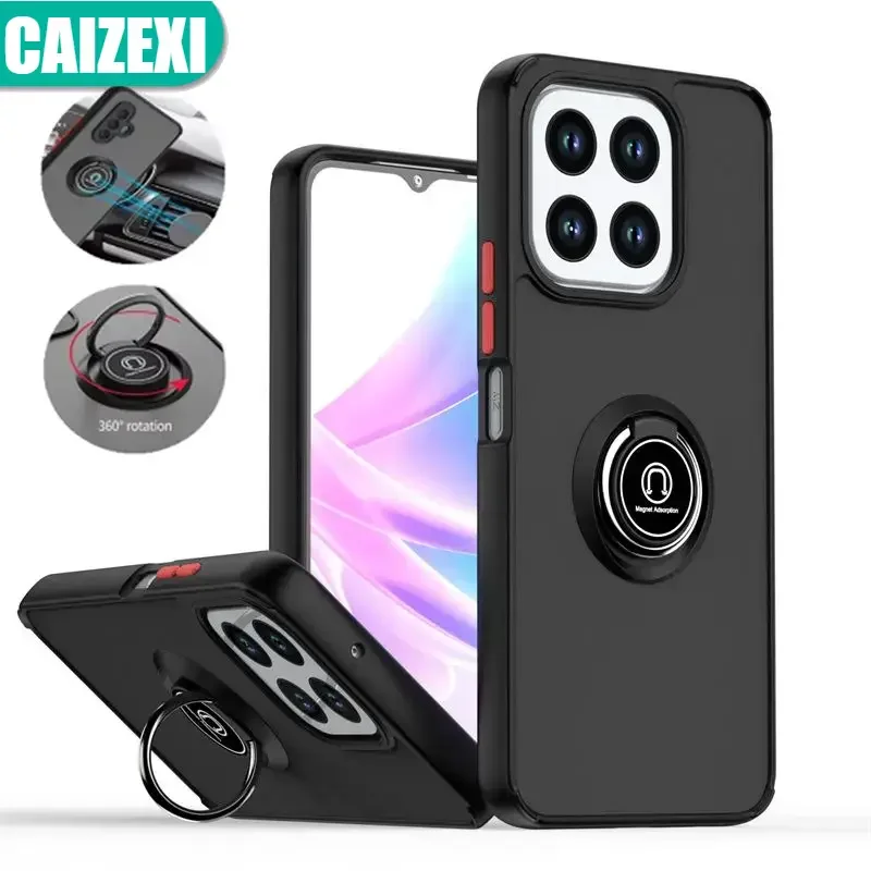 For Honor X6b Case JDY-LX1 JDY-LX2 Car Magnetic Ring Holder Armor Shockproof Coque For Honor X6b HonorX6b Matte Cover