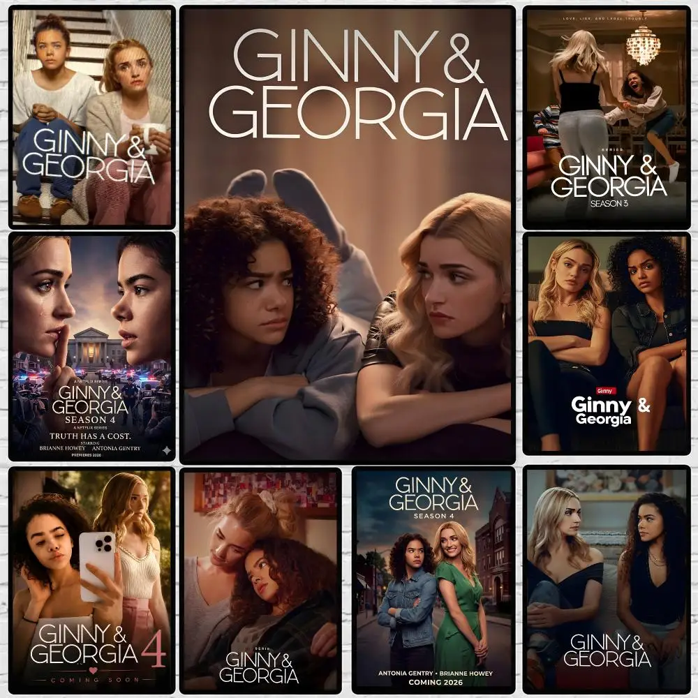 Series-Ginny & Georgia Poster 	 Poster Wall Sticker Waterproof Self Adhesive HD Art Bedroom Bar Decor
