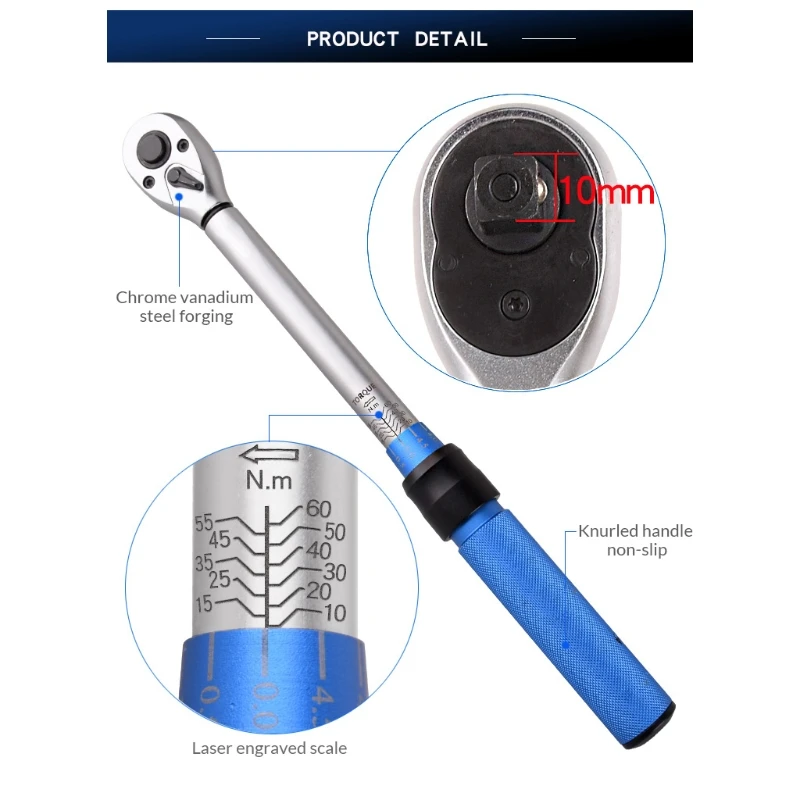 Wear-resistant Durable 3/8 for Spark Plug Socket Torque Wrench Wear-resistant Torque Wrench Set Dropship