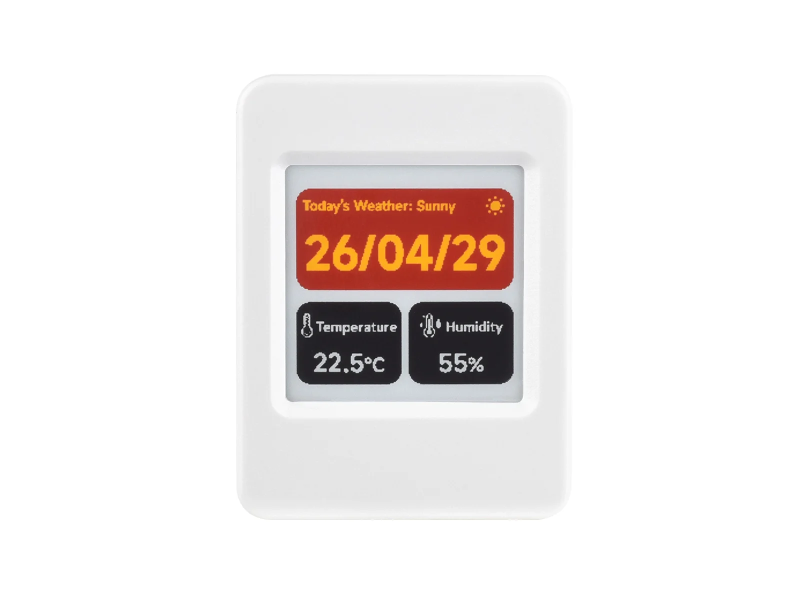 Waveshare 1.54-calowy ESP32-S3 E-Paper (G) 4-kolorowa płytka rozwojowa AIoT, opcjonalna bateria, czerwony/żółty/czarny/biały, rozdzielczość 200 x 200 — zdjęcie produktu 3