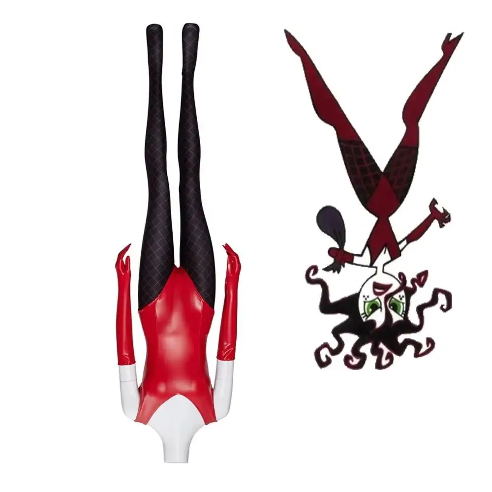 Anime Sedusa Cosplay Costume Women Sexy Deep V Bodysuit with Gloves Socks Halloween Carnival Fighting Jumpsuit Party Suit