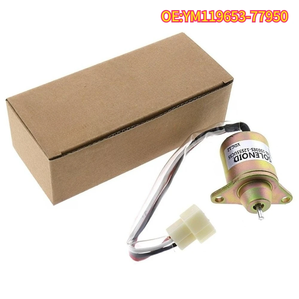 

High quality New For YM119653-77950 Fuel Shutoff, Stop Solenoid fits John Deere M806808 ym119653-77950 SA-4562T 12V SA-4562-12
